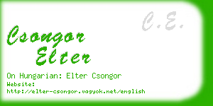 csongor elter business card